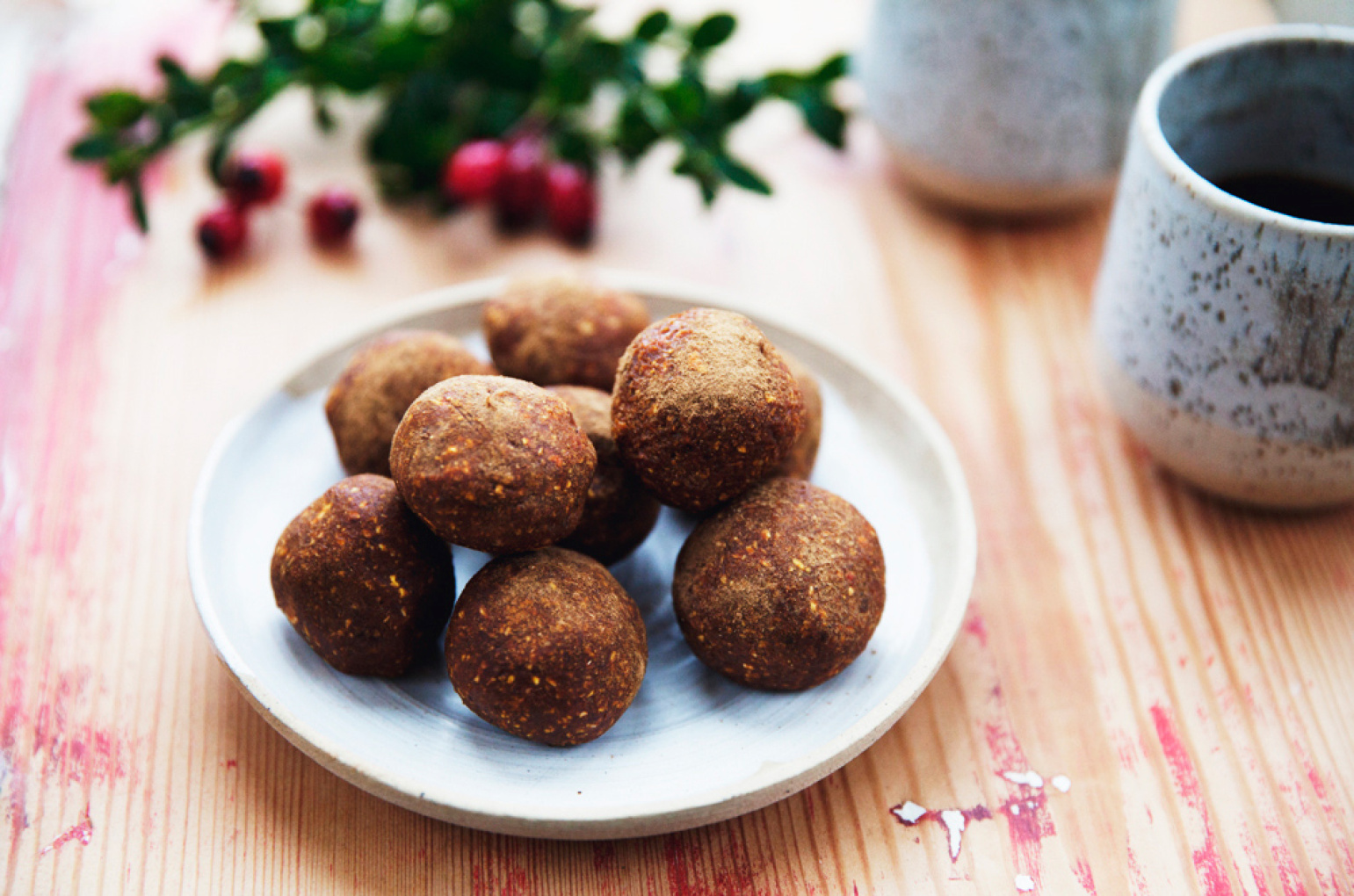 Raaka piparkakkupallot