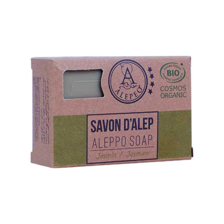 Alepposaippua Laakerinlehtiöljy Jasmiini EKO 100g ryhmässä Iho & Vartalo / Vartalo / Käsisaippua @ Rawfoodshop Scandinavia AB (060941)