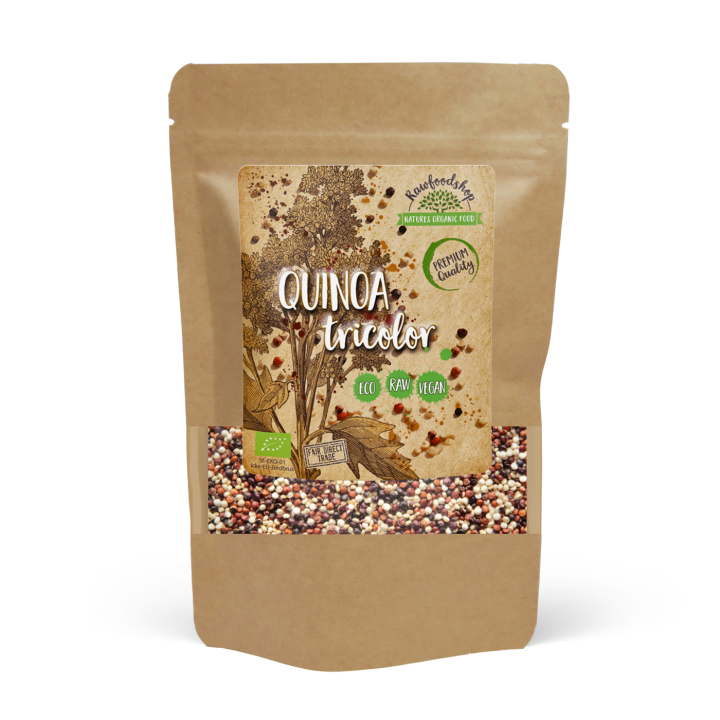 Kolmivärinen kvinoa LUOMU 500g ryhmässä Raaka-aineet / Terveysruoka / Siemenet @ Rawfoodshop Scandinavia AB (10187-1)
