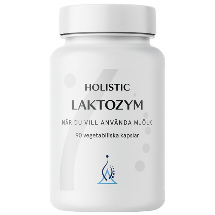 Holistic Laktozym 90 kapselia ryhmässä Ravintolisät / Muut ravintolisät / Entsyymit @ Rawfoodshop Scandinavia AB (1026)