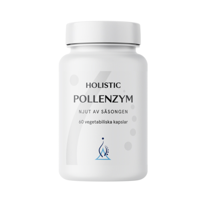 Holistic Pollenzym 60 kapselia ryhmässä Ravintolisät / Muut ravintolisät / Entsyymit @ Rawfoodshop Scandinavia AB (10350)