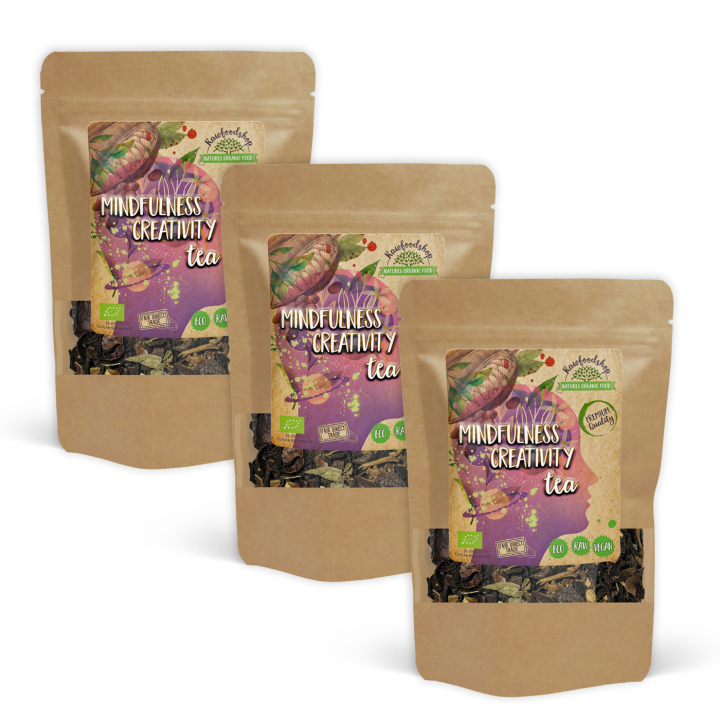 Mindfulness Creativity Tee LUOMU 50g x 3 pakettia ryhmässä Raaka-aineet / Juomat / Teet @ Rawfoodshop Scandinavia AB (106155-SET3)