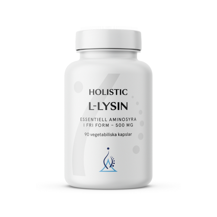 Holistic L-Lysiini 500 mg 90 kapselia ryhmässä Ravintolisät / Proteiinit & Aminohapot / Aminohapot @ Rawfoodshop Scandinavia AB (10681)