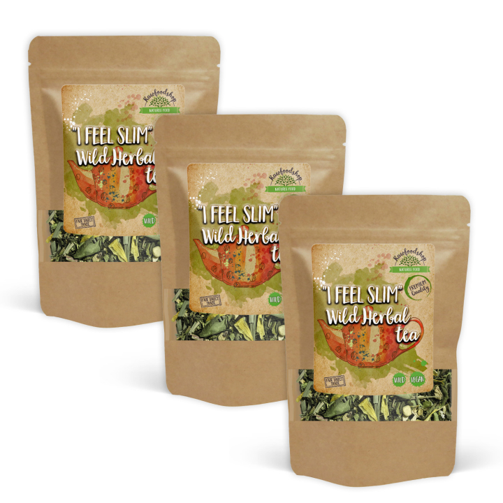 I Feel Slim Villi Yrttitee 100g x 3 pakettia ryhmässä Raaka-aineet / Juomat / Teet @ Rawfoodshop Scandinavia AB (10749-SET3)
