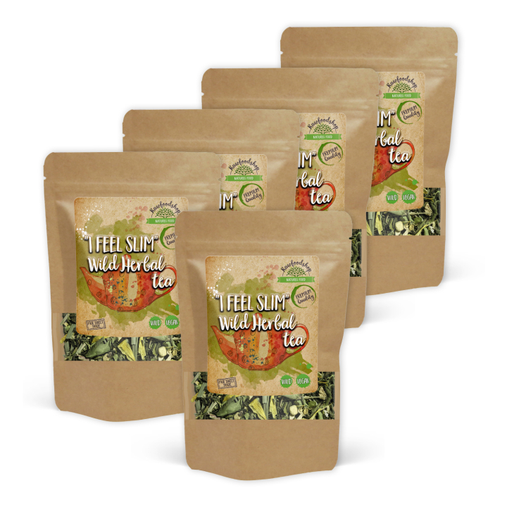 I Feel Slim Villi Yrttitee 100g x 5 pakettia ryhmässä Raaka-aineet / Juomat / Teet @ Rawfoodshop Scandinavia AB (10749-SET5)