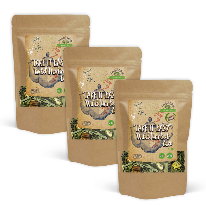 Take it Easy Villi Yrttitee 100g x 3 pakettia ryhmässä Raaka-aineet / Juomat / Teet @ Rawfoodshop Scandinavia AB (10789-SET3)
