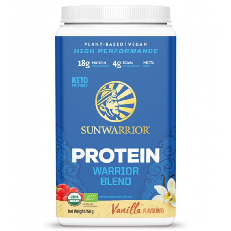 Sunwarrior Warriorblend Vanilja 750g ryhmässä Raaka-aineet / Terveysruoka / Proteiinijauhe @ Rawfoodshop Scandinavia AB (1087)