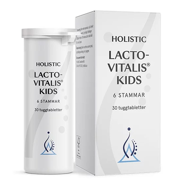 Holistic LactoVitalis Kids 30 tabl. ryhmässä Ravintolisät / Muut ravintolisät / Maitohappobakteerit @ Rawfoodshop Scandinavia AB (1122)
