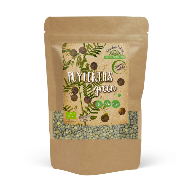 Puylinssit Vihreä LUOMU 1kg ryhmässä Raaka-aineet / Ruokakomero / Palkokasvit @ Rawfoodshop Scandinavia AB (1301011)