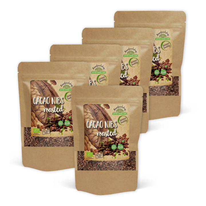 Kaakaonibsit Paahdetut LUOMU 1kg x 5 pakettia ryhmässä Raaka-aineet / Leipominen / Kaakaotuotteet @ Rawfoodshop Scandinavia AB (132510-SET5)