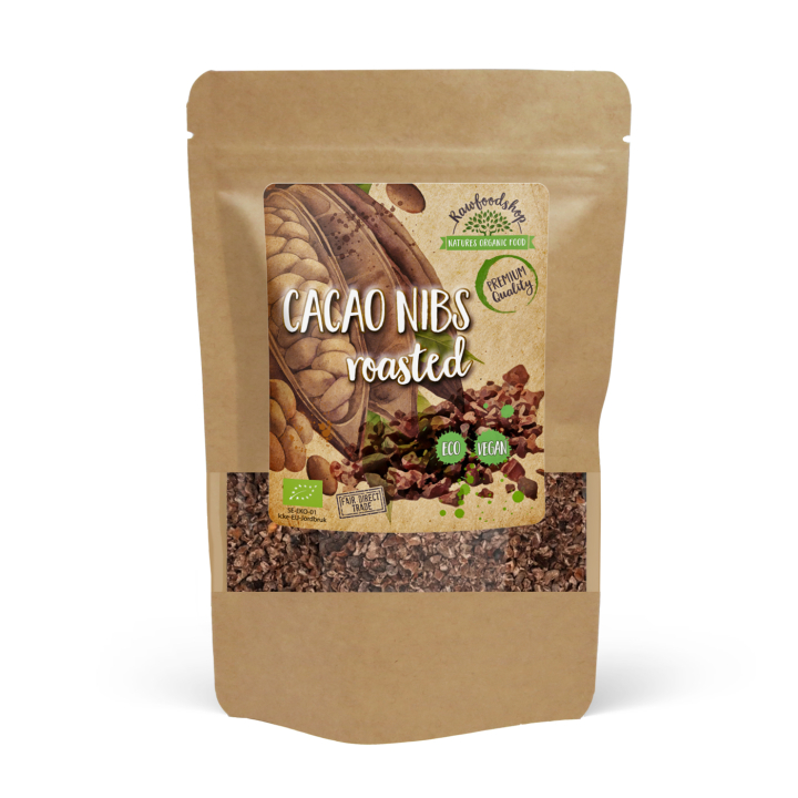 Paahdetut Kakaonibs LUOMU 1kg ryhmässä Raaka-aineet / Leipominen / Kaakaotuotteet @ Rawfoodshop Scandinavia AB (132510)