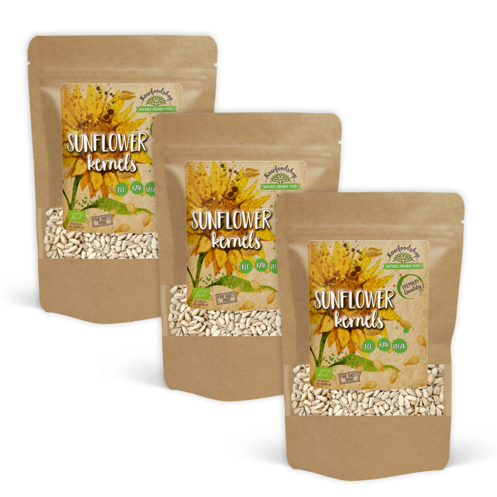 Auringonkukansiemenet LUOMU 1kg x 3 pakettia ryhmässä Raaka-aineet / Terveysruoka / Siemenet @ Rawfoodshop Scandinavia AB (140401-SET3)
