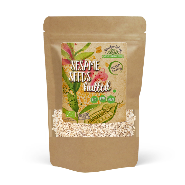 Kuoritut seesaminsiemenet LUOMU 1kg ryhmässä Raaka-aineet / Terveysruoka / Siemenet @ Rawfoodshop Scandinavia AB (141301)