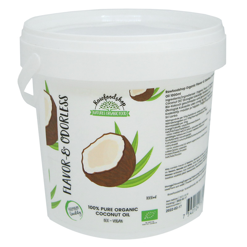 Kookosöljy Maku & Tuoksuton LUOMU 1000 ml ryhmässä OUTLET 20-80% / Pähkinät & Voi 30-60% / Pähkinät & Voi 30% @ Rawfoodshop Scandinavia AB (15060-1000)