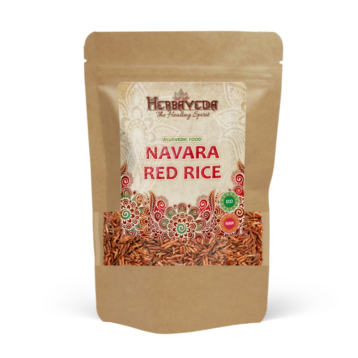 Punainen ayurvedinen riisi Navara LUOMU 1kg ryhmässä Raaka-aineet / Ruokakomero / Riisi & Ohra @ Rawfoodshop Scandinavia AB (1515021)