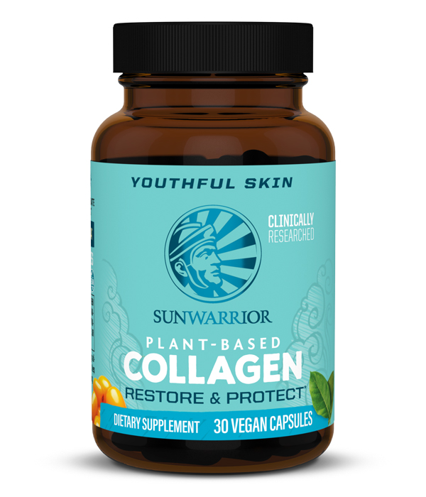 Sunwarrior Collagen Restore & Protect 30 kapselia ryhmässä Ravintolisät / Käyttöalue / Antioksidantit @ Rawfoodshop Scandinavia AB (1566)