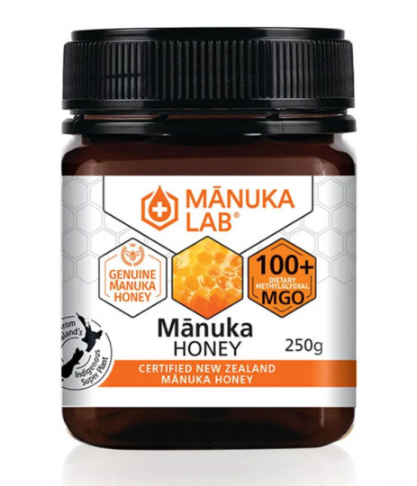 Manuka Lab Manuka-hunaja 100+ MGO 250g ryhmässä Raaka-aineet / Leipominen / Hunaja @ Rawfoodshop Scandinavia AB (1617)