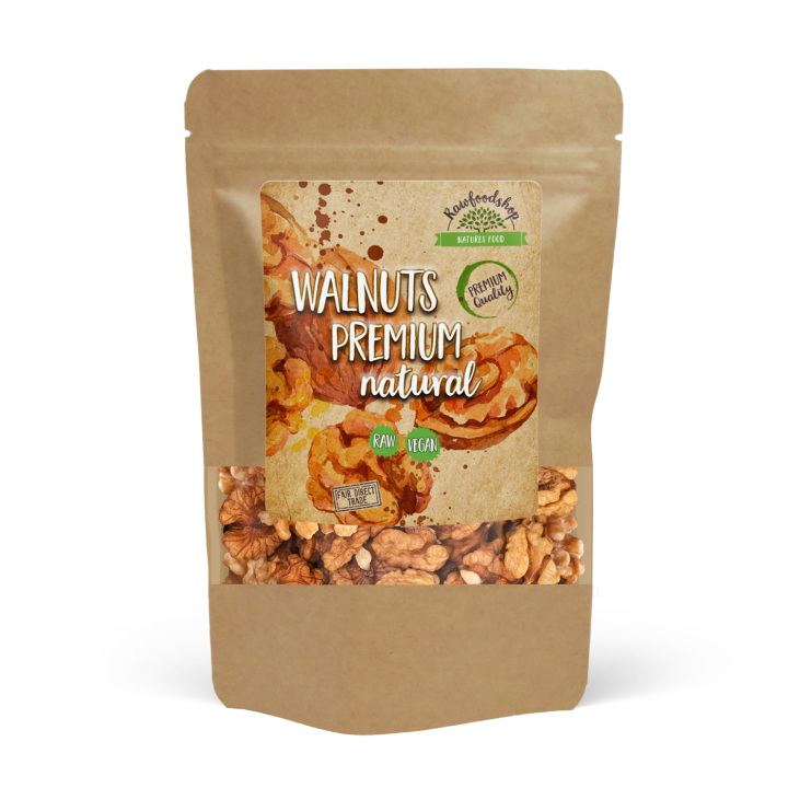 Premium-raaka-saksanpähkinät 500g ryhmässä Raaka-aineet / Pähkinät / Saksanpähkinät @ Rawfoodshop Scandinavia AB (17237-500)