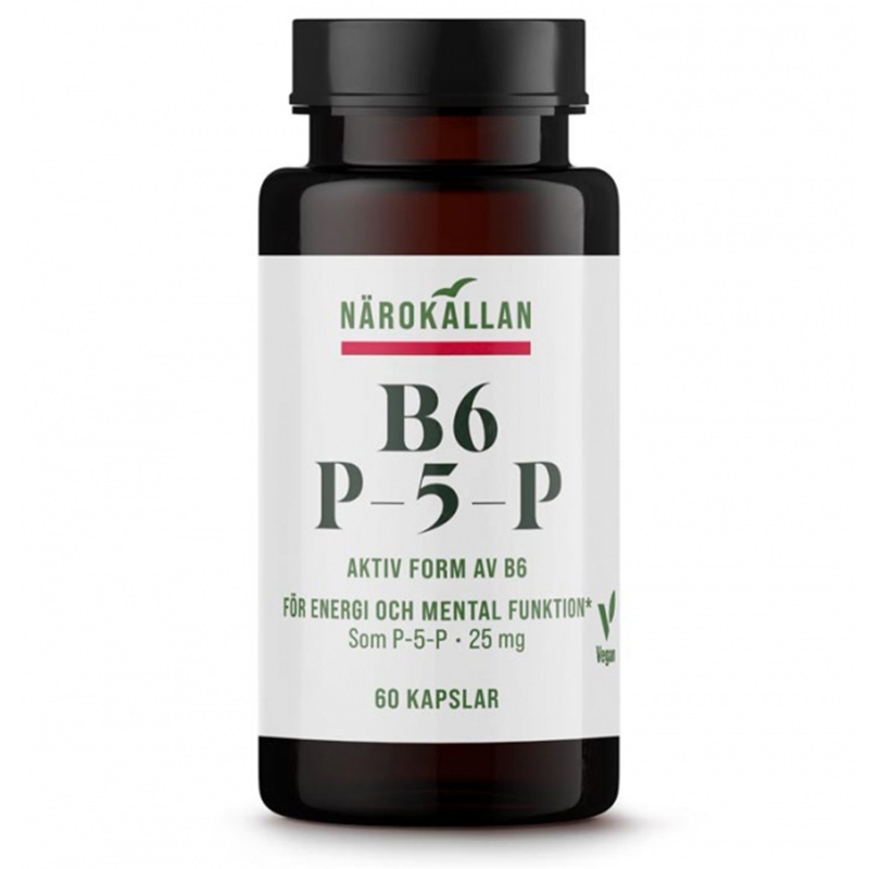 B6 P5P 25 mg ryhmässä Ravintolisät / Vitamiinit / B-vitamiini @ Rawfoodshop Scandinavia AB (1752)