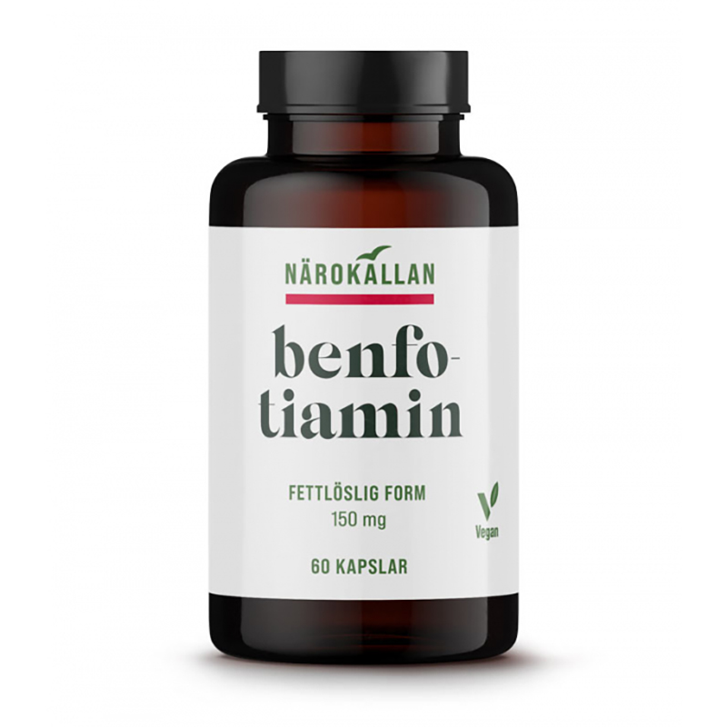 Benfotiamiini 150 mg ryhmässä Ravintolisät / Vitamiinit / B-vitamiini @ Rawfoodshop Scandinavia AB (1753)