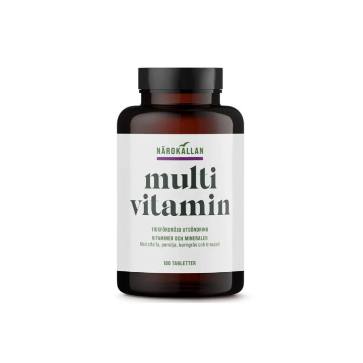 Multivitamiini ajastettu 180 tablettia ryhmässä Ravintolisät / Vitamiinit / Monivitamiinit @ Rawfoodshop Scandinavia AB (1820)