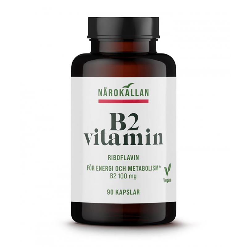 B2 Riboflaviini 100 mg ryhmässä Ravintolisät / Vitamiinit / Yksinkertaiset vitamiinit @ Rawfoodshop Scandinavia AB (1829)