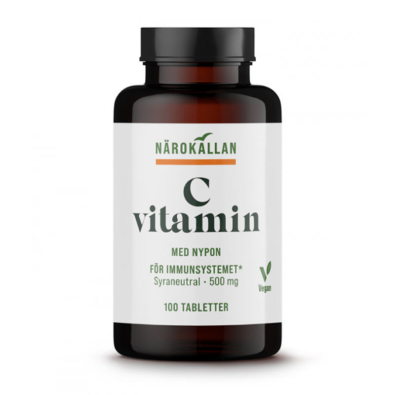 C-vitamiini Happoneutraali 500 mg 100 tbl ryhmässä Ravintolisät / Vitamiinit / Yksinkertaiset vitamiinit @ Rawfoodshop Scandinavia AB (1871)