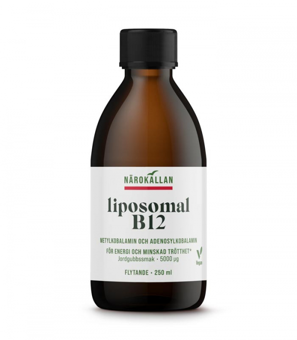 Liposomaalinen B12 5000 mcg 250 ml ryhmässä Ravintolisät / Vitamiinit / Yksinkertaiset vitamiinit @ Rawfoodshop Scandinavia AB (1872)