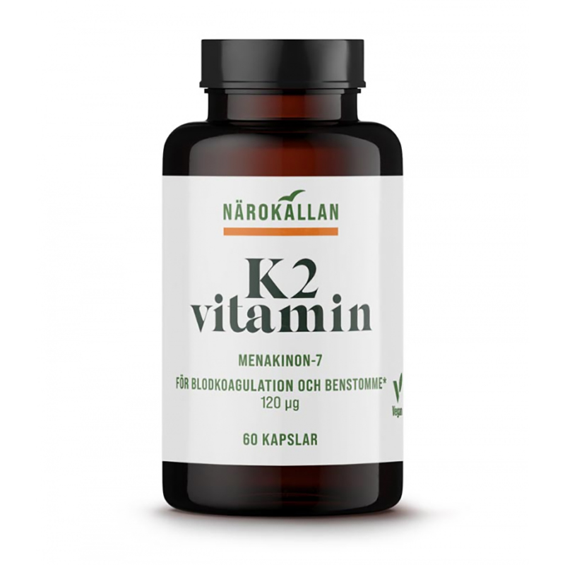 K-vitamiini K2 60 kaps. ryhmässä Ravintolisät / Vitamiinit / Muut vitamiinit @ Rawfoodshop Scandinavia AB (1878)