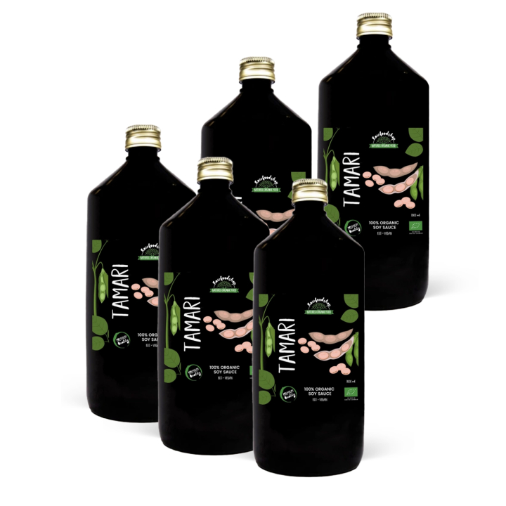 Tamari LUOMU 1000ml x 5 pulloa ryhmässä Raaka-aineet / Ruokakomero / Maustaminen / Soija & Kastike @ Rawfoodshop Scandinavia AB (190901000-SET5)