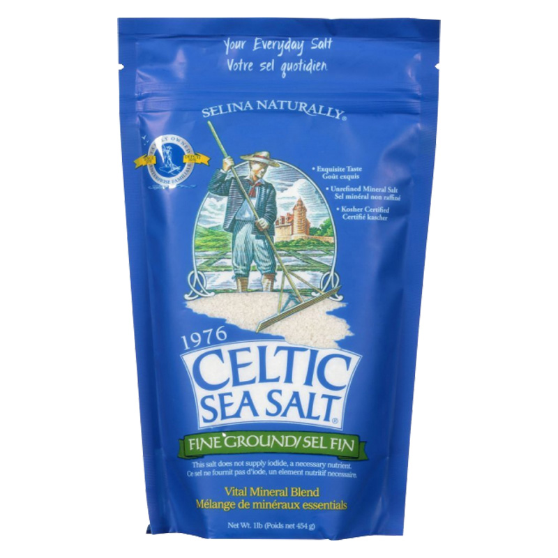 Celtic Merisuola Hienoksi Jauhettu 454 g ryhmässä Raaka-aineet / Ruokakomero / Mausteet @ Rawfoodshop Scandinavia AB (1950)