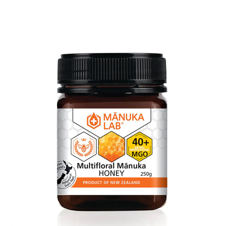 Manuka Lab Manuka-hunaja 40+ MGO 250g ryhmässä Raaka-aineet / Leipominen / Hunaja @ Rawfoodshop Scandinavia AB (1974)