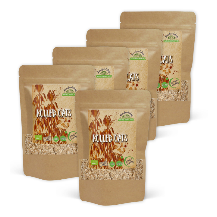 Kaurahiutaleet LUOMU 1kg x 5 pakettia ryhmässä Raaka-aineet / Leipominen / Viljat & Hiutaleet @ Rawfoodshop Scandinavia AB (205051-SET5)