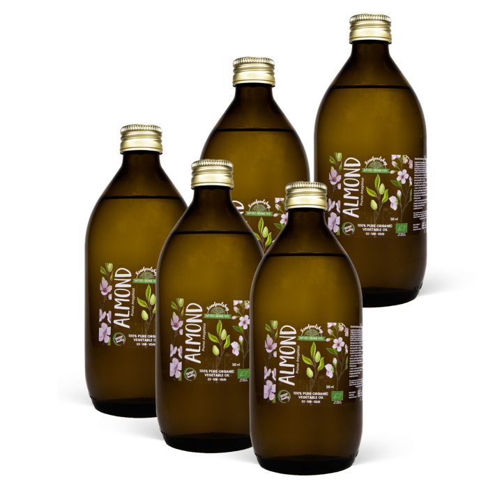 Manteliöljy kylmäpuristettu LUOMU 500ml x 5 pulloa ryhmässä Raaka-aineet / Ruokakomero / Öljyt / Öljyt @ Rawfoodshop Scandinavia AB (2081203-SET5)
