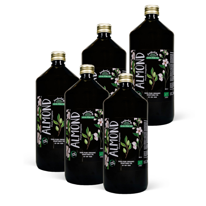 Manteliöljy kylmäpuristettu LUOMU 1000ml x 5 pulloa ryhmässä Raaka-aineet / Ruokakomero / Öljyt / Öljyt @ Rawfoodshop Scandinavia AB (2081204-SET5)