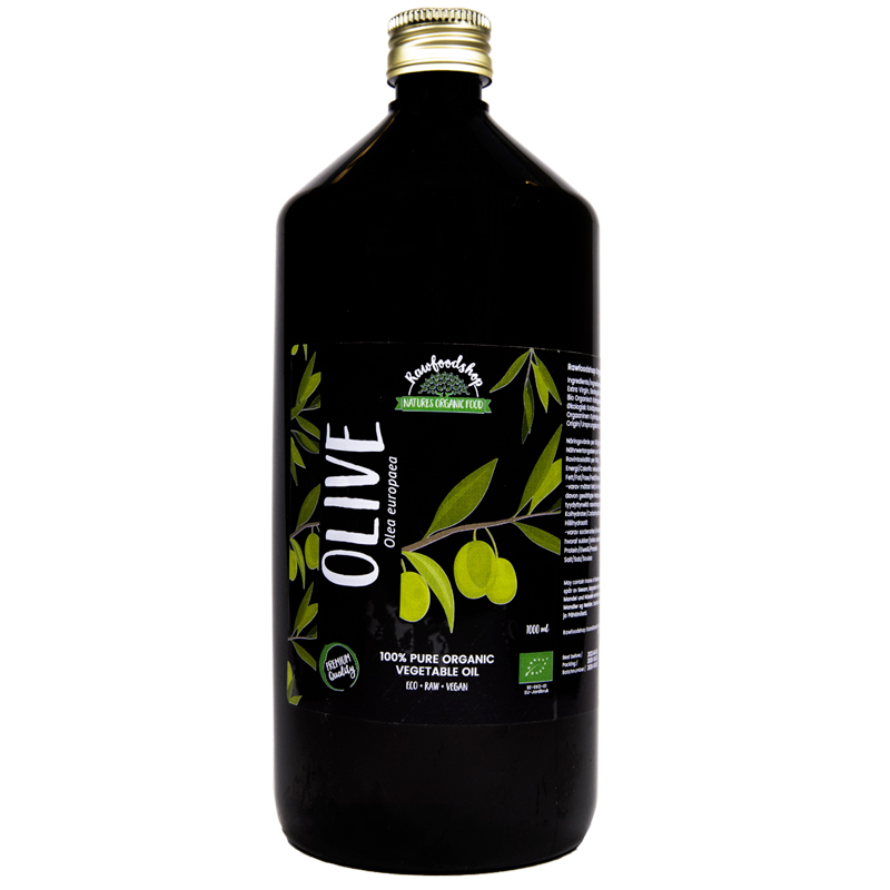 Kylmäpuristettu oliiviöljy LUOMU 1000ml ryhmässä Raaka-aineet / Ruokakomero / Öljyt / Öljyt @ Rawfoodshop Scandinavia AB (2101234)