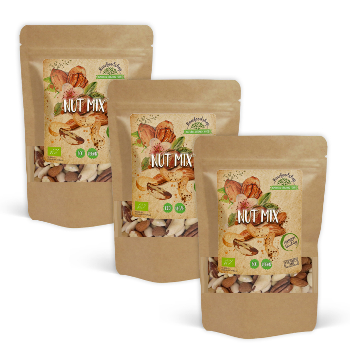 Pähkinäsekoitus LUOMU 1kg x 3 pakettia ryhmässä Raaka-aineet / Pähkinät @ Rawfoodshop Scandinavia AB (211161-SET3)