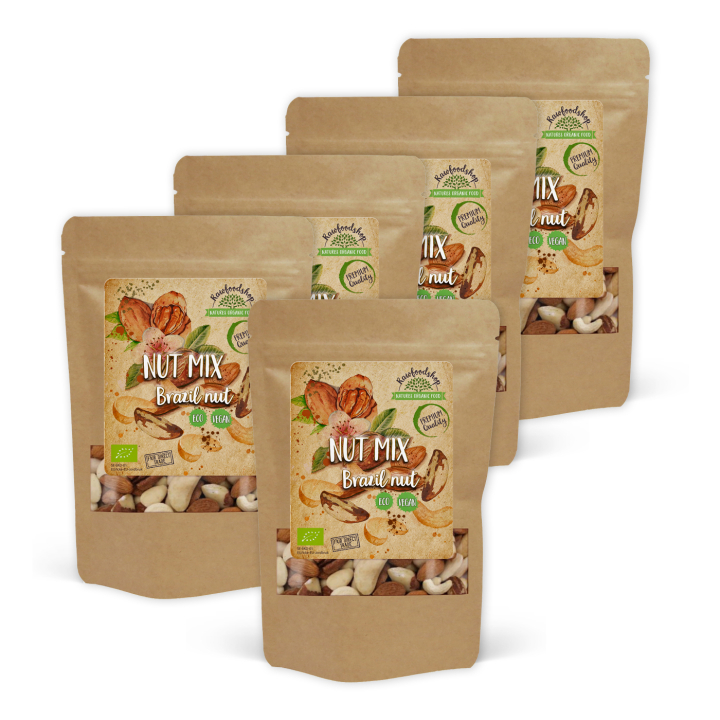 Pähkinäsekoitus Parapähkinöillä LUOMU 1kg x 5 pakettia ryhmässä Raaka-aineet / Pähkinät @ Rawfoodshop Scandinavia AB (211161-SET5)