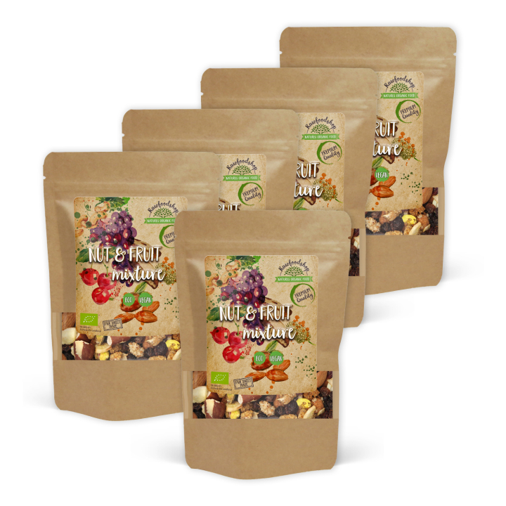 Pähkinä- ja hedelmäsekoitus LUOMU 1kg x 5 pakettia ryhmässä Raaka-aineet / Pähkinät @ Rawfoodshop Scandinavia AB (213541-SET5)