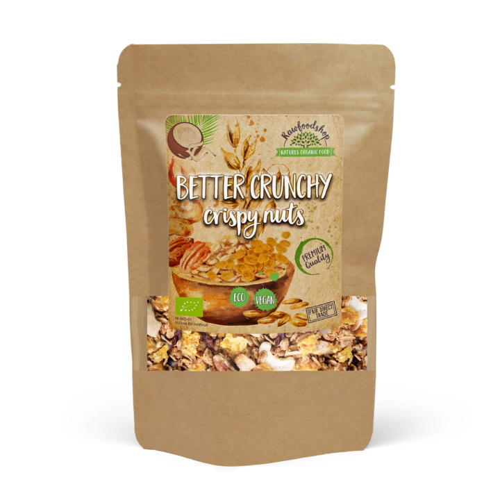 Better Crunchy – Rapeat Pähkinät LUOMU 400g ryhmässä Raaka-aineet / Ruokakomero / Granolaa, & Puuroa @ Rawfoodshop Scandinavia AB (21412-400)