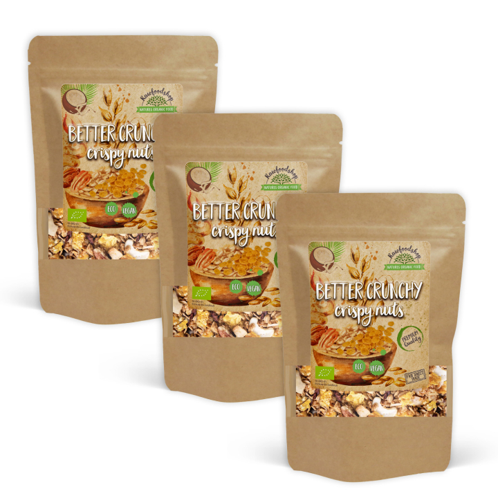 Mysli Pähkinät & Taatelit LUOMU 400g x 3 pakettia ryhmässä Raaka-aineet / Ruokakomero / Granolaa, & Puuroa @ Rawfoodshop Scandinavia AB (21412400-SET3)