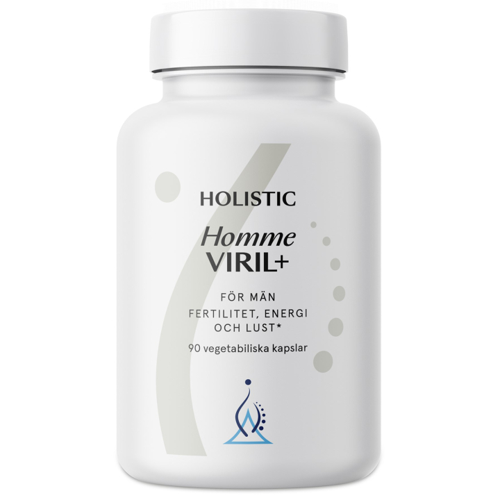 Holistic Homme Viril+ 90 kapselia ryhmässä Ravintolisät / Muut ravintolisät / Erityisravintolisät @ Rawfoodshop Scandinavia AB (22053)