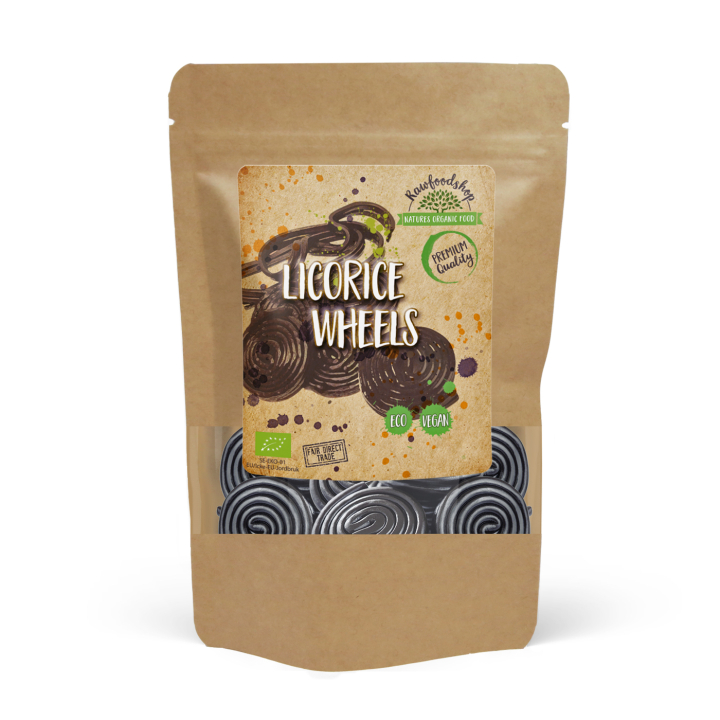 Lakritsirullat LUOMU 100g ryhmässä Raaka-aineet / Karkkia & Suklaata / Karkkia @ Rawfoodshop Scandinavia AB (221921)