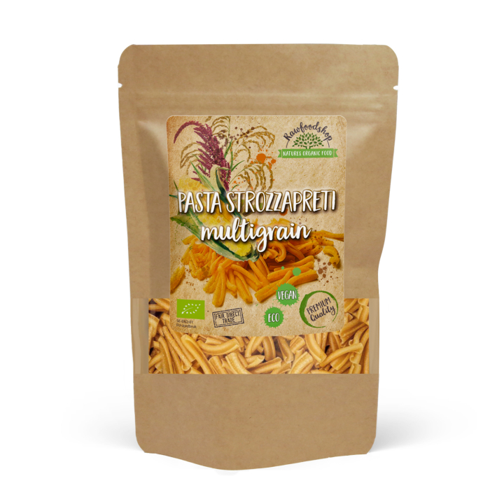 Pasta Strozzapreti Monivilja LUOMU 250g ryhmässä Raaka-aineet / Ruokakomero / Pasta & Nuudelit @ Rawfoodshop Scandinavia AB (22265-1)