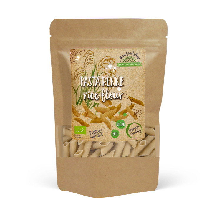 Pasta Penne Riisijauho LUOMU 250g ryhmässä Raaka-aineet / Ruokakomero / Pasta & Nuudelit @ Rawfoodshop Scandinavia AB (22266-1)