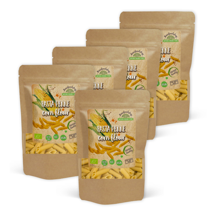 Penne-pasta Maissijauho LUOMU 250g x 5 pakettia ryhmässä Raaka-aineet / Ruokakomero / Pasta & Nuudelit @ Rawfoodshop Scandinavia AB (222671-SET5)