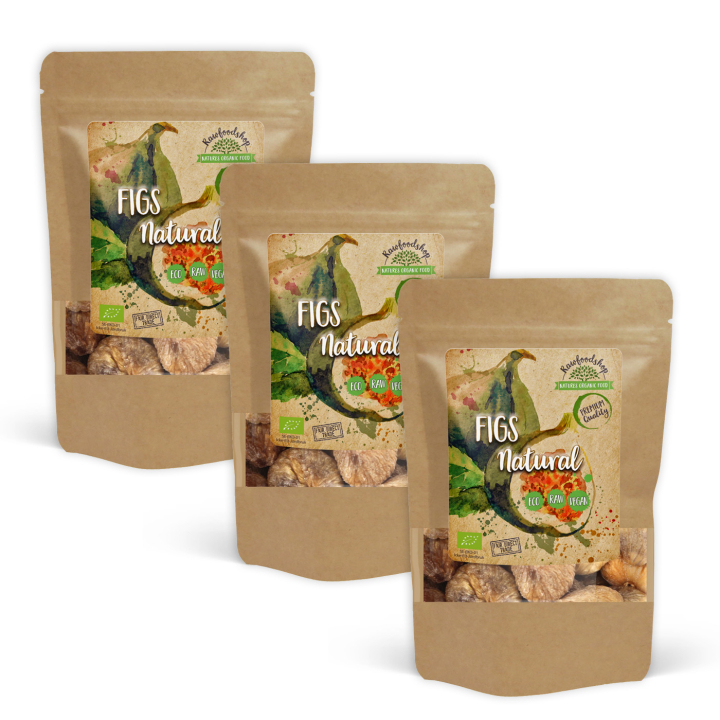 Viikunat LUOMU 500g x 3 pakettia ryhmässä Raaka-aineet / Hedelmät & Marjat / Viikuna @ Rawfoodshop Scandinavia AB (2267711-SET3)