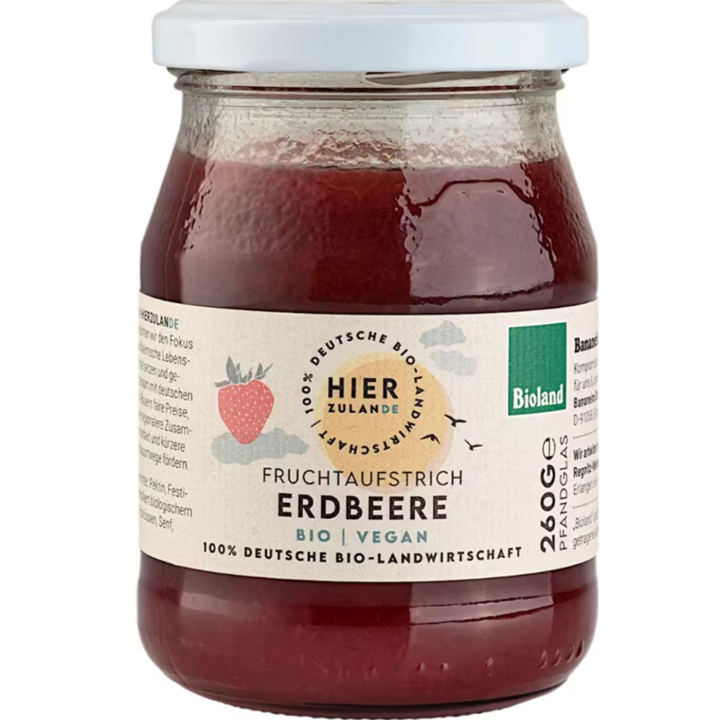 Mansikkasose LUOMU 260g ryhmässä Raaka-aineet / Hedelmät & Marjat / Mansikka @ Rawfoodshop Scandinavia AB (29168)