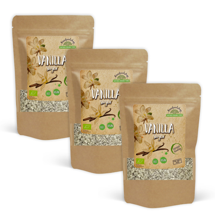 Vaniljasokeri LUOMU 100g x 3 pakettia ryhmässä Raaka-aineet / Leipominen / Sokerointi / Kaikki makeus @ Rawfoodshop Scandinavia AB (29170100-SET3)