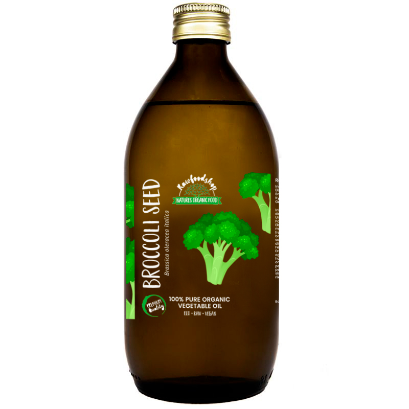Kylmäpuristettu parsakaaliöljy, luomu 150 ml ryhmässä OUTLET 20-80% / Iho & Vartalo 20-50% / Iho & Vartalo 50% @ Rawfoodshop Scandinavia AB (30052-2)